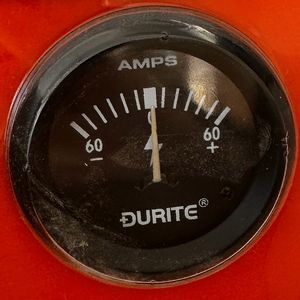 AMMETER -60->+60 BLACK RIM